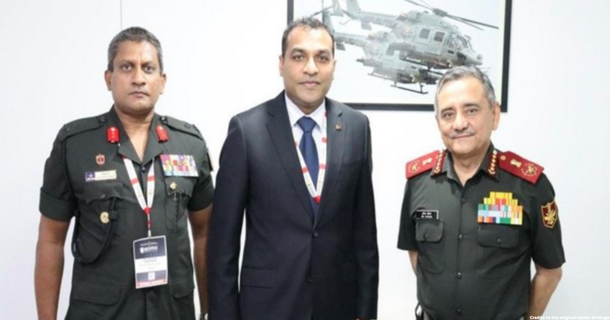 Sri Lankan Defence Minister meets CDS Gen Anil Chauhan on sidelines of DefExpo